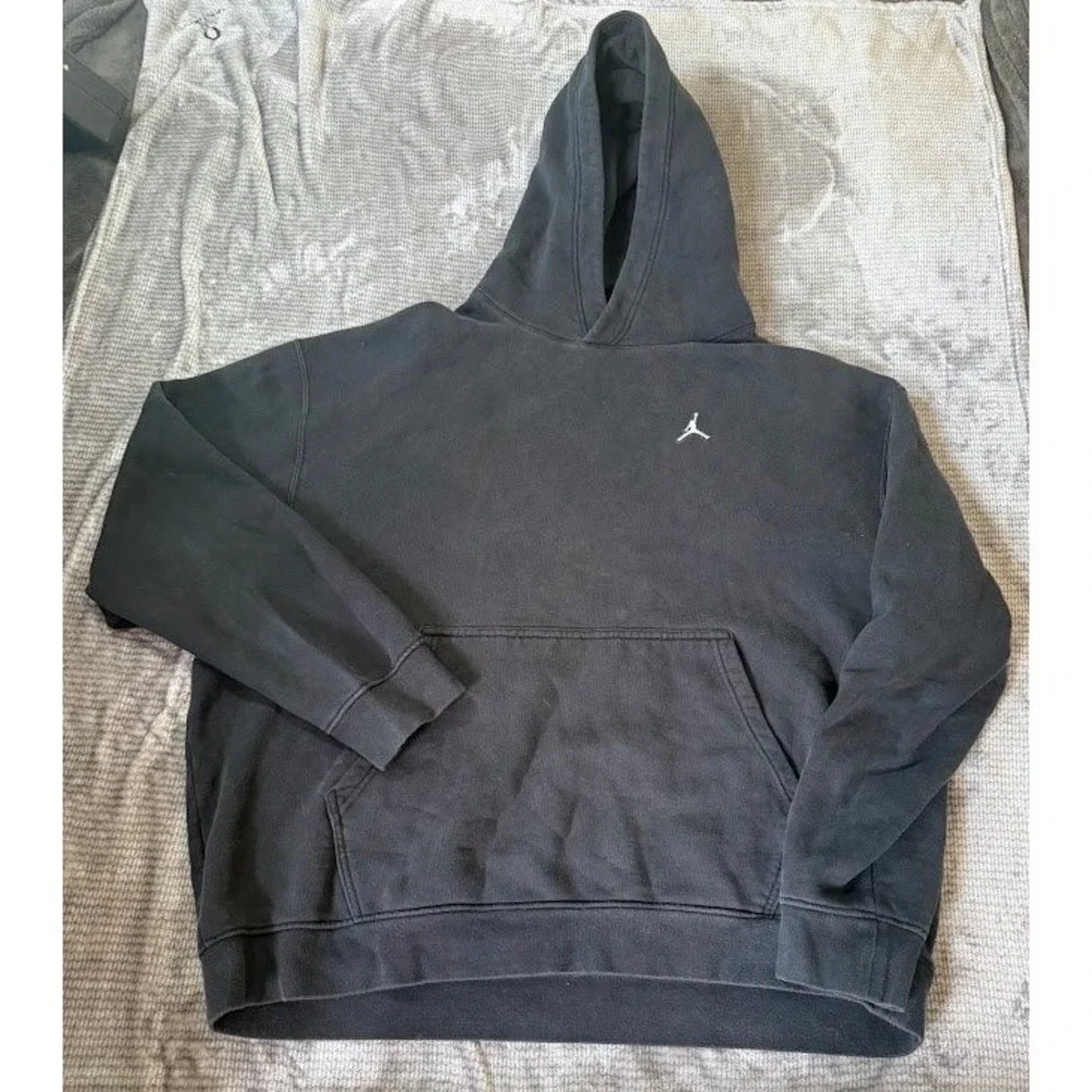 Jordan Essentials Fleece Hoodie Mens 3XL Black Jumpman Pullover Sweatshirt